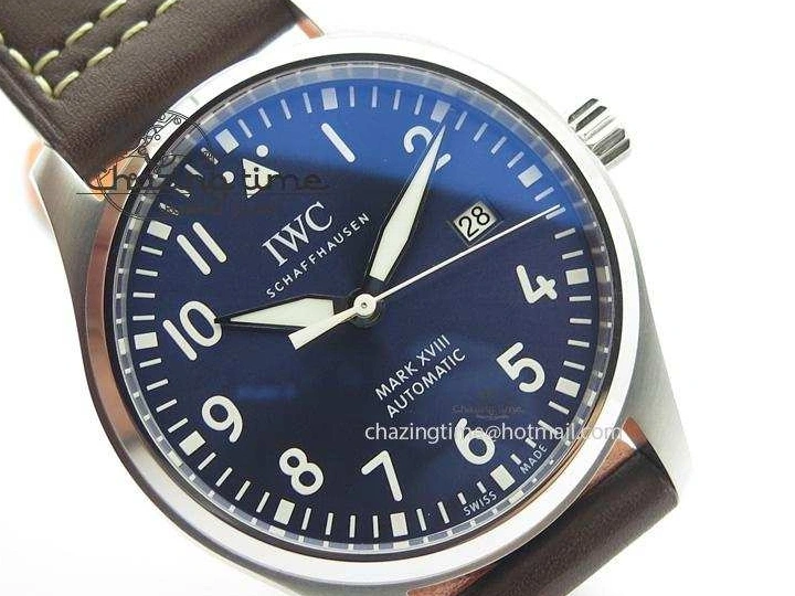 MIROTIME 0223 Mark XVIII Le Petit Prince IW327004 SS Mk Maker Best Edition Blue Dial On Brown Leather Strap A TimelessDesign 7296